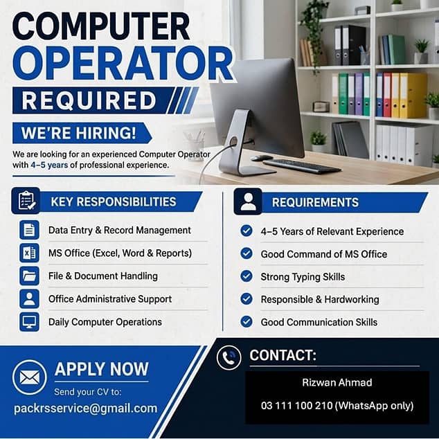 Computer Operatior 0