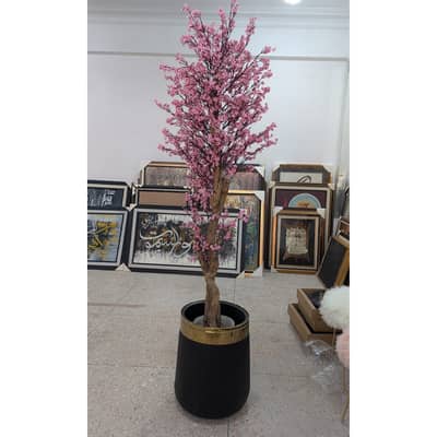 Pink Blossom Artifical Plant with Pot