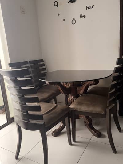 6 Seater Dining Table Set with 6 Chairs – Wooden