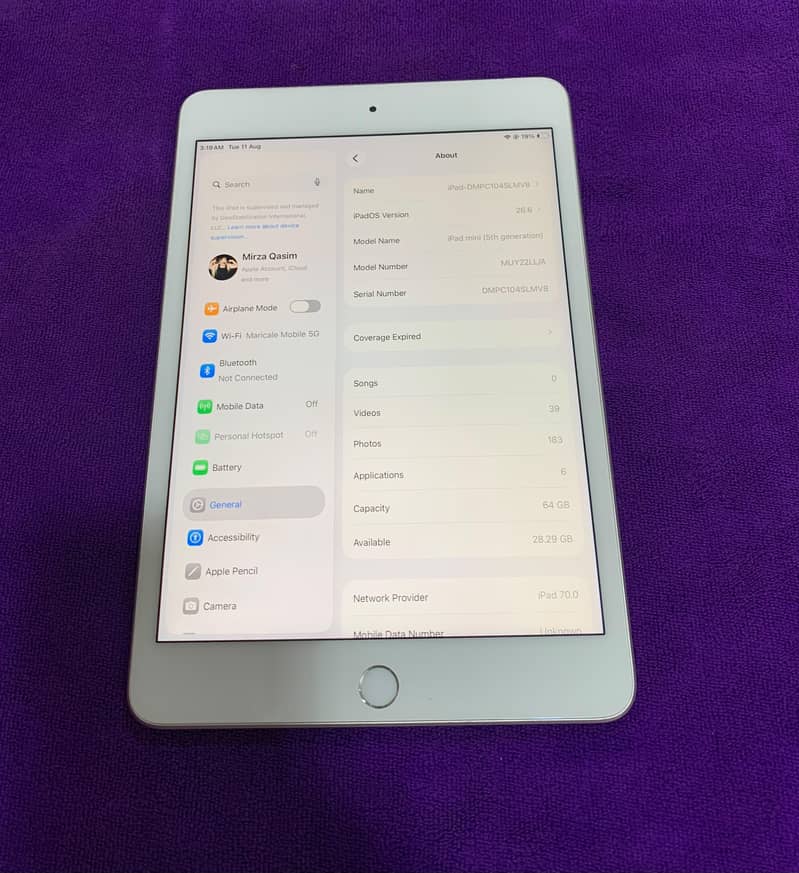 iPad mini 5 / 64gb/cellular 2