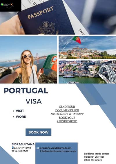 Portugal/ Work/Visit/Study/TURKEY/SCHENGEN/italy/CANADA/JAPAN