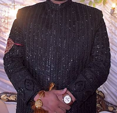 Sherwani with Turban & Khussa