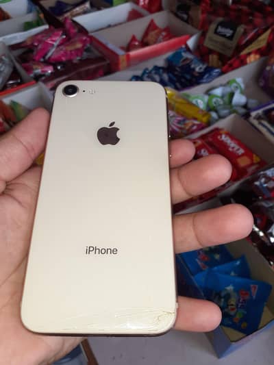 Apple iPhone 8 PTA APROVED 64GB FINGER WPRKING PANEL CHHANGE BACK BREA