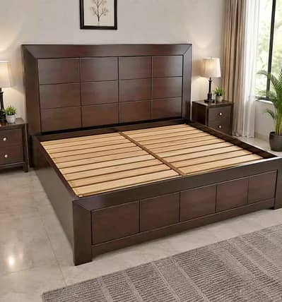 Wooden bed set-Bed for sale-bedroom furniture-bed-bed and side tables