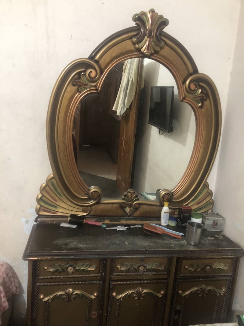 Bed, Dressing table , side table , showcase 6