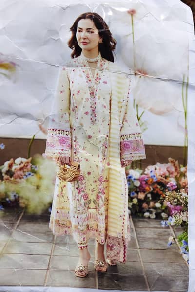 bareeze Unstitched Suit