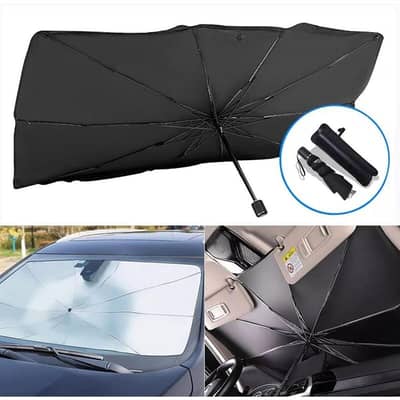 Car Sun Shade Umbrella | Foldable Car Windshield Sun Protector
