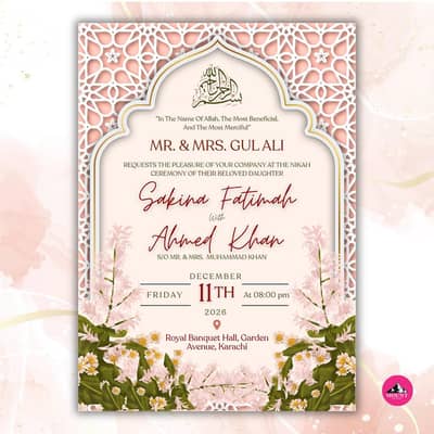Digital Wedding/All Occasions Cards E-invitations (Quick Delivery)