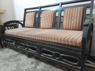 5 seater wooden sofa set