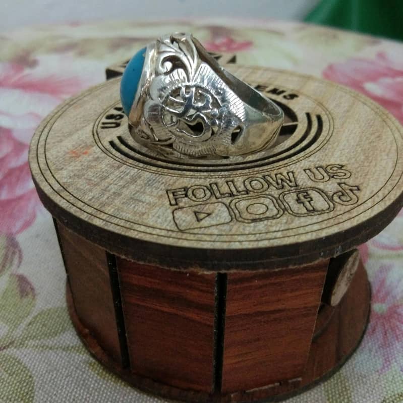 Feroza Silver Ring 2