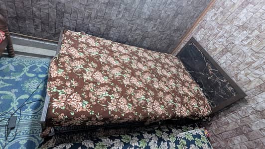 Single Metal Frame bed with Mattress
