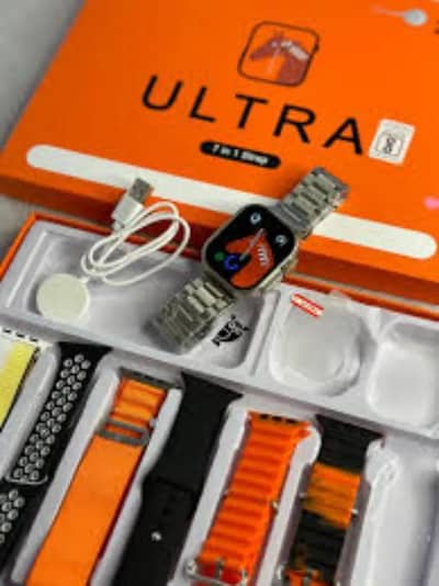  Luxury Ultra Smartwatch + 7 Premium Straps