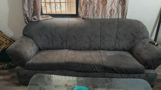 greu coloured 5 seater sofa for sale