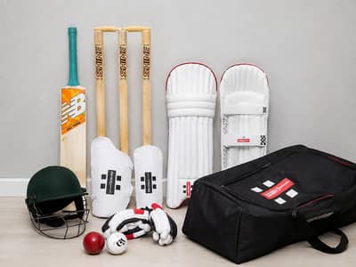 Premium hard ball kit with bat . . 1 spring wicket and 2 hard balls
