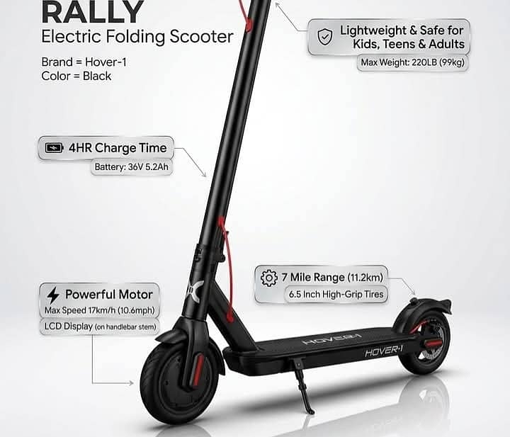 Hover scooty electric 0