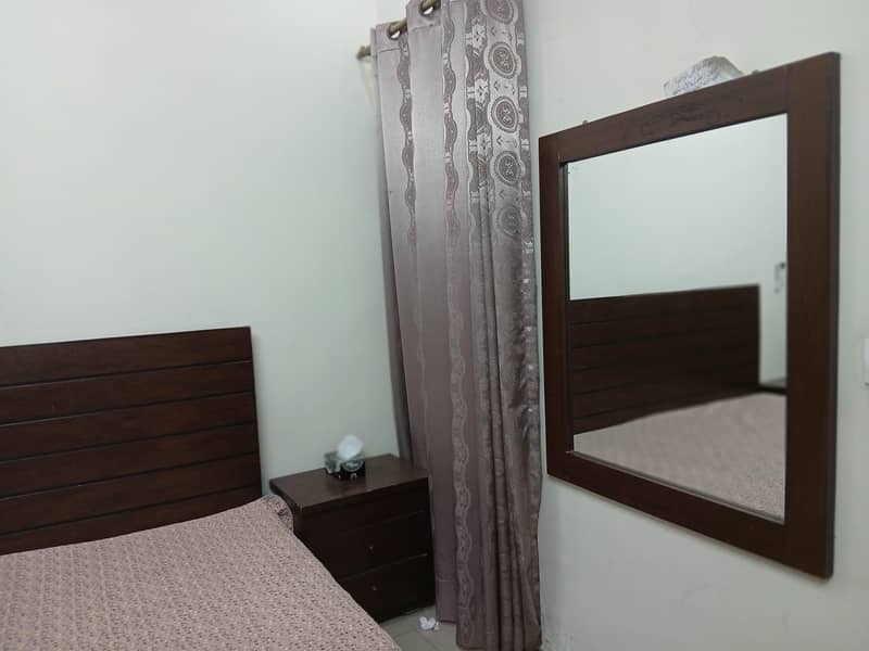 Queen size bed. 1