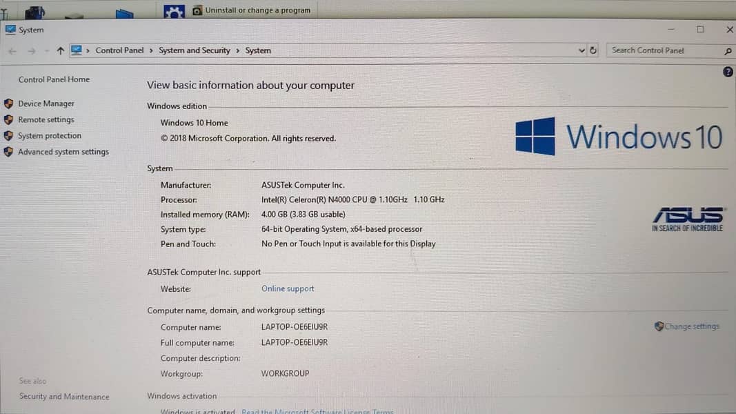 Asus Notebook 4