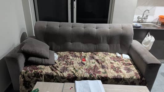 3 seater sofa| Wooden rack | Table set | package furniture