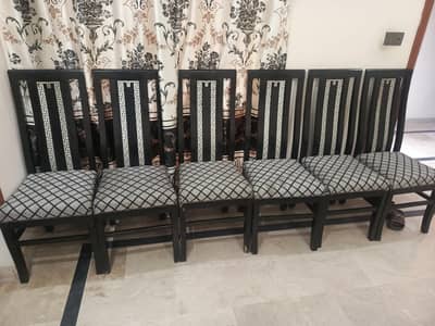 six dining chairs
