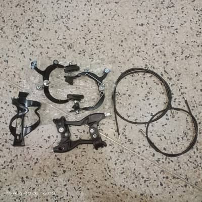 Bicycle Brake lever, brake shoes and brake cable