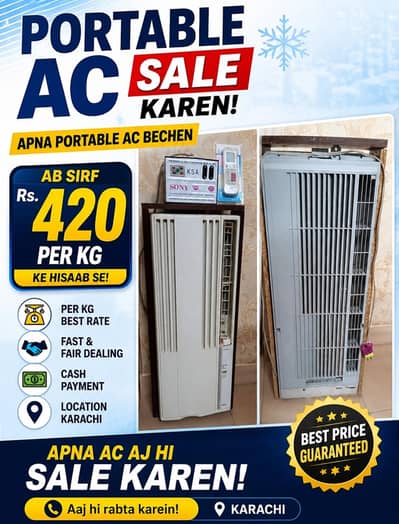 portable AC per kg 420