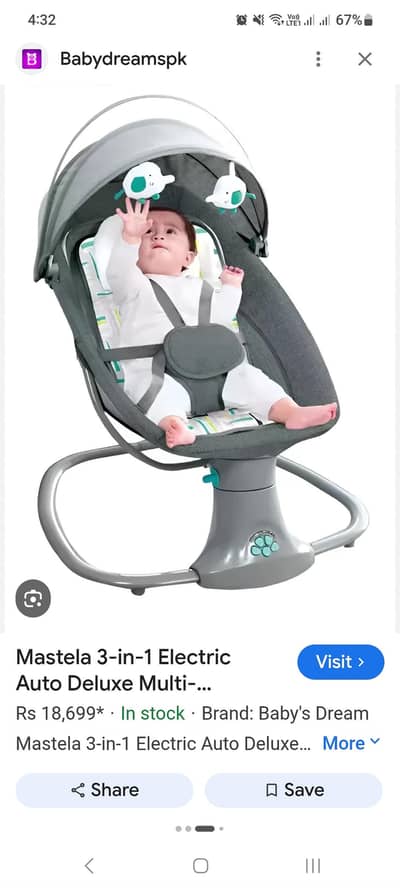 mastela 3in1 swing new condition