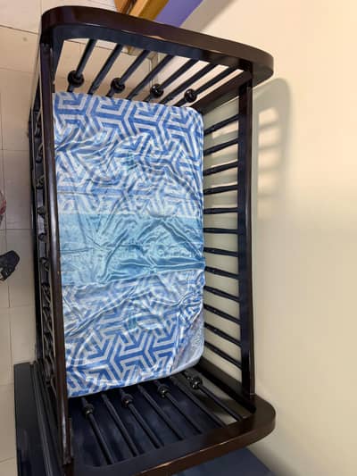 Kids Wooden Bed with mattress – Used, Good Condition