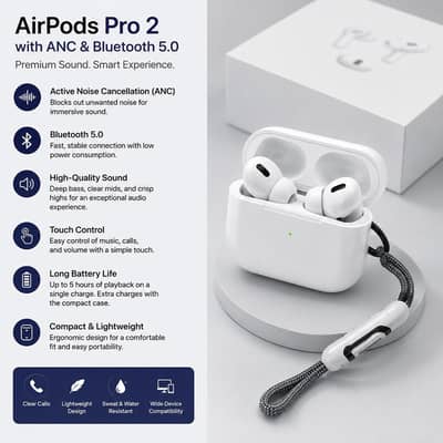 airbuds pro 2 with ANC & Bluetooth 5.0