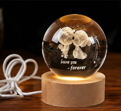 CRYTALL BALL LED LAMP DECORATIVE NIGHT LAMP