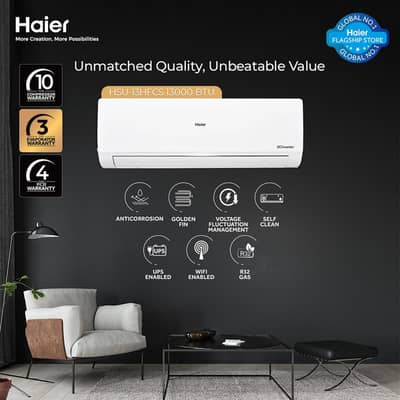 HAIER 1 Ton Brand New Air Conditioner
