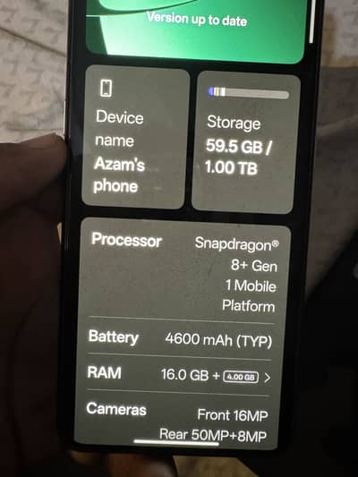 Realme GT 3 16gb 1TB PTA