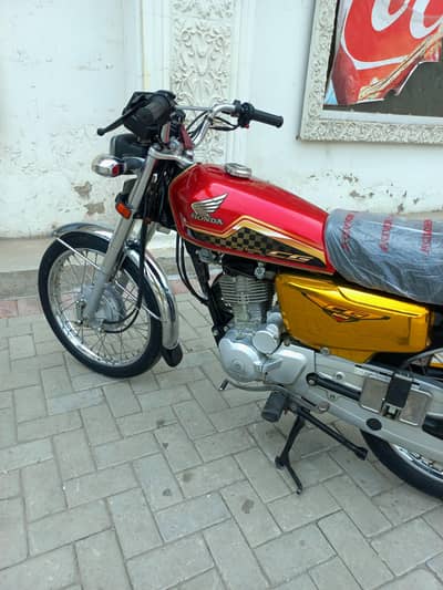 Honda CG 125 2024 model gold edition self start