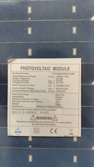 Solor Panel 400 Watt