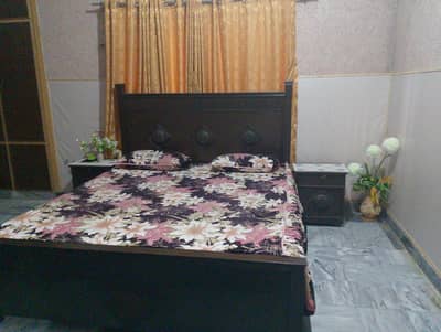 beautiful carved king size bed and dressing