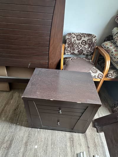 Double Bed with 2 side tables and master Molty foam mattress