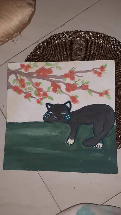 pintrest cat painting gift