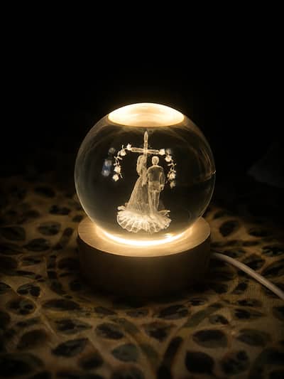 CRYTAL BALL LAMP |DECORATIVE NIGHT LAMP