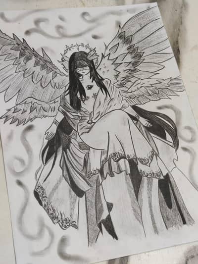 Angel in a framee