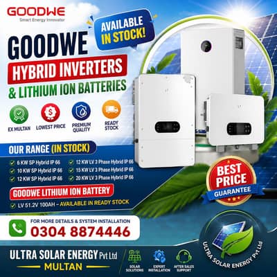 GOODWE HYBRID INVERTERS AND LITHIUM BATTERIES
