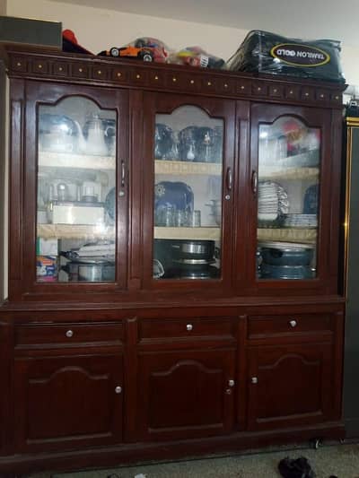 sale urgent pure wood  showcase condition good