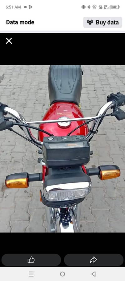 Honda CD 70 bike for saleCall WhatsApp03274341096