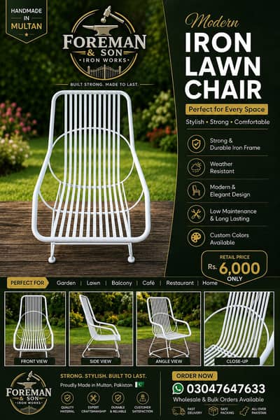 iron lawn chairs