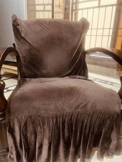 Solid wooden sofa set