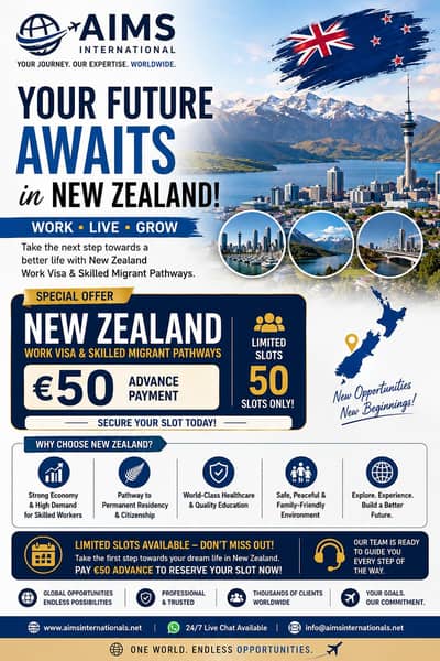 New Zealand & Poland Work Permit Consultancy - AIMS International