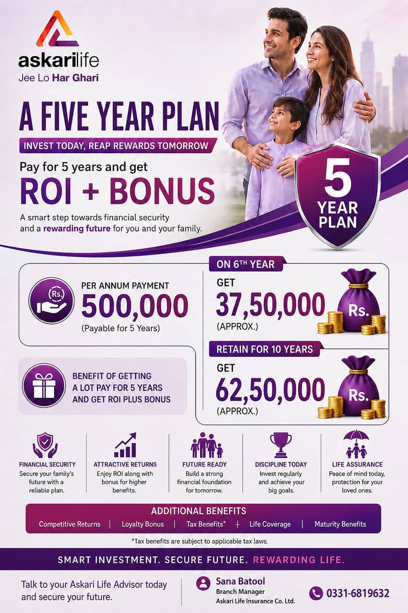 5 Years Saving Plan 2