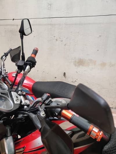 Honda cb150f side mirror and safe guard