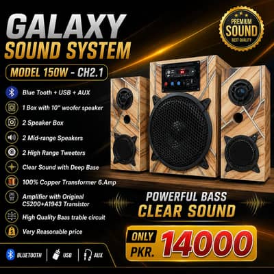 Sound System for home , snooker clubs, gym