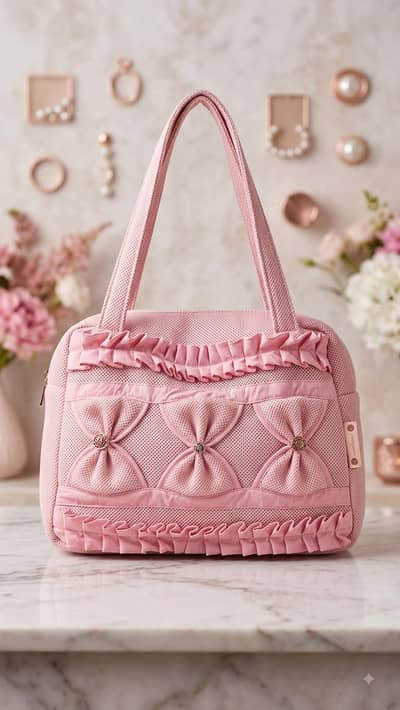 Womens Ruffle tote bags
