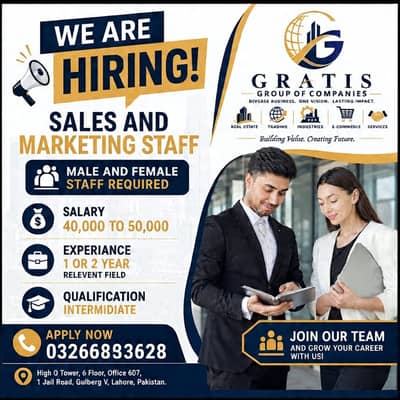 Gratix Group is Hiring! Digital Marketing Experties (40k-50k)