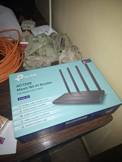 AC1200 Mesh Wi Fi Router Full Gigabit | MU MIMO Archer C6